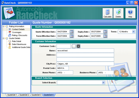 auto rate check page 1